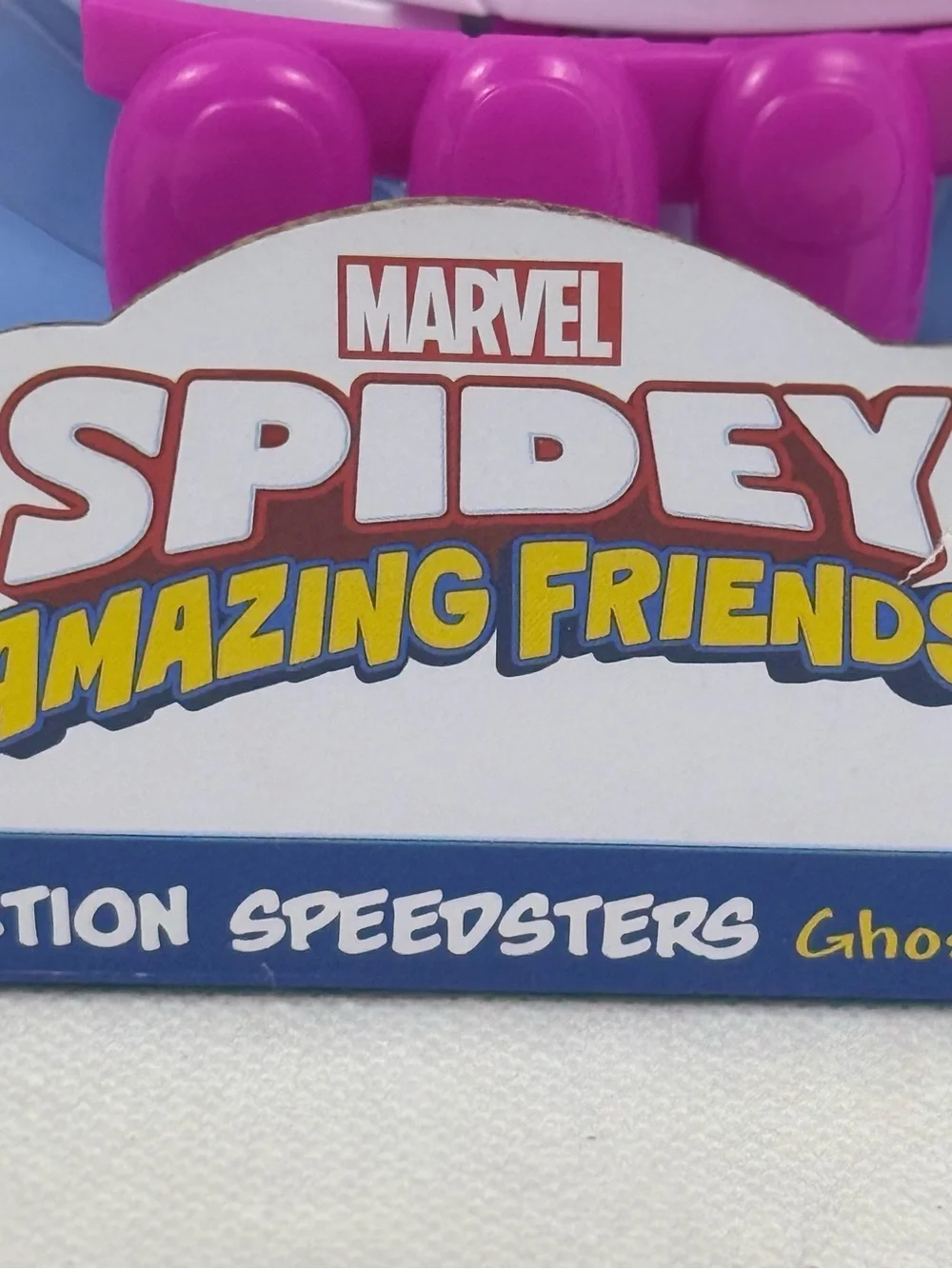 Marvel Spidey Amazing Friends Ghost-Spider White Purple Pink Toy Vehicle